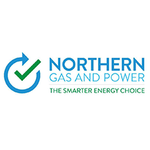 The logo for northern gas and power is the smarter energy choice.