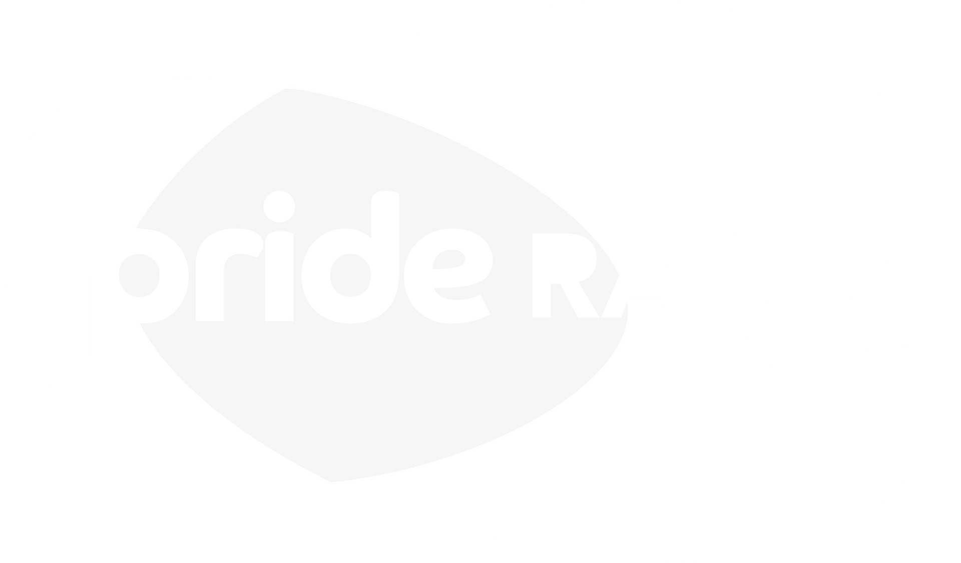 The word rider is written in white on a white background.