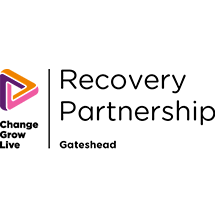 The logo for the recovery partnership is a change grow live logo.