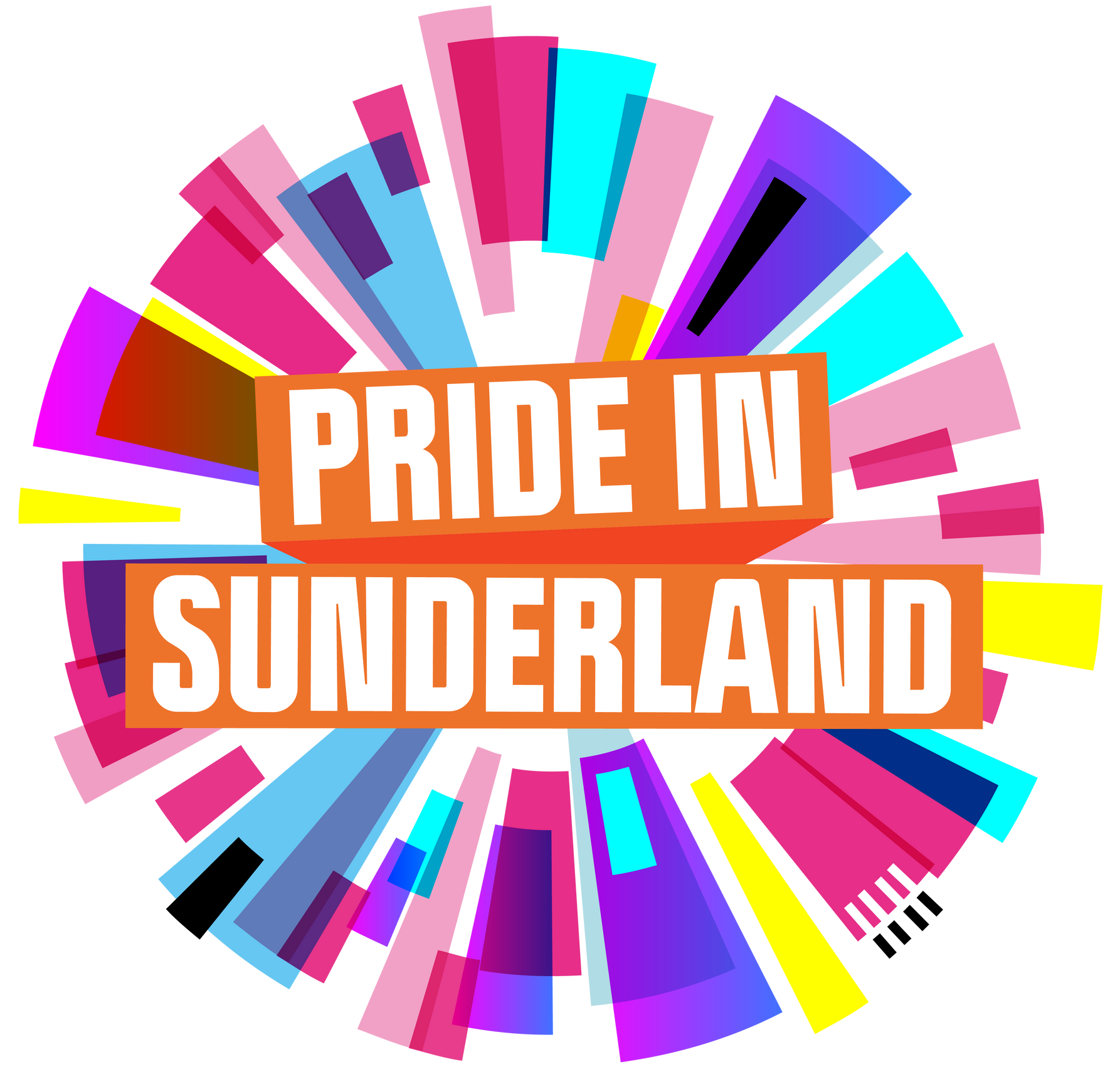 a colorful logo that says pride in sunderland