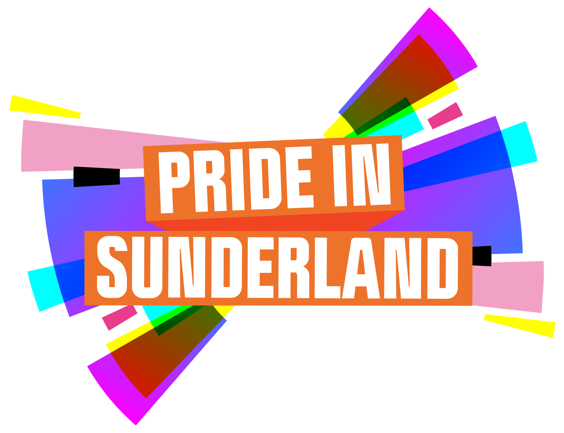 A colorful logo that says pride in sunderland