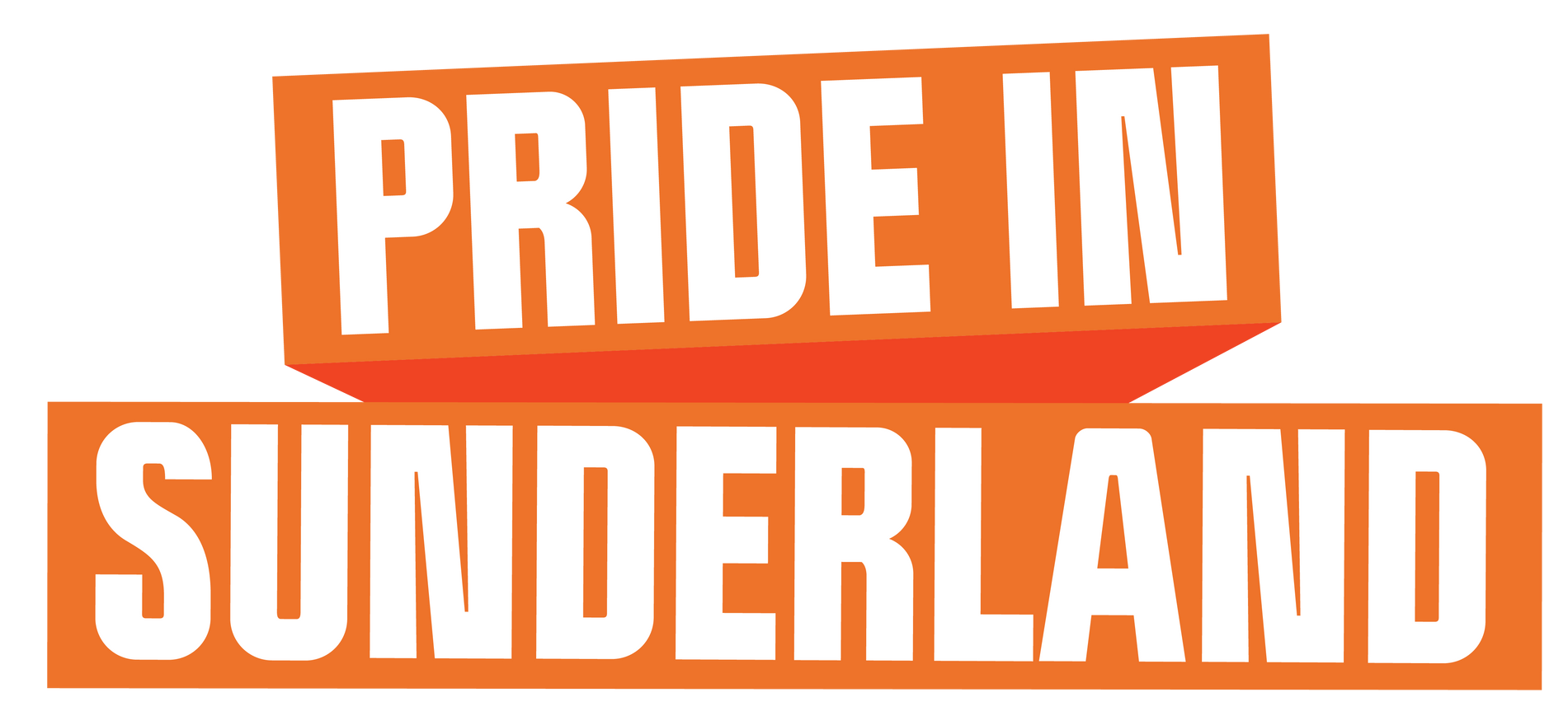 The logo for pride in sunderland is a colorful circle with the words pride in sunderland written inside of it.