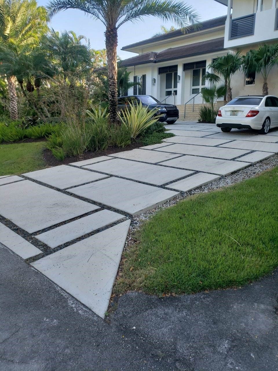 Modern House with Cars — Miami, FL — Concrete Services Pump and Finishing Inc.