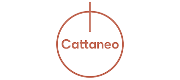 Un logo per cattaneo con una croce al centro di un cerchio.