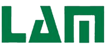 Un logo verde con la scritta lan su uno sfondo bianco