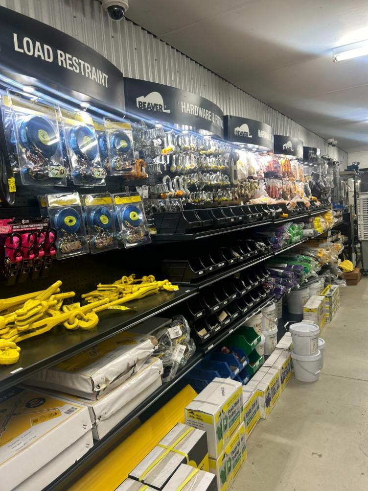 A Store Filled with Lots of Shelves and Boxes of Various Items — Alice Hosetech & Industrial Supplies in Ciccone, NT