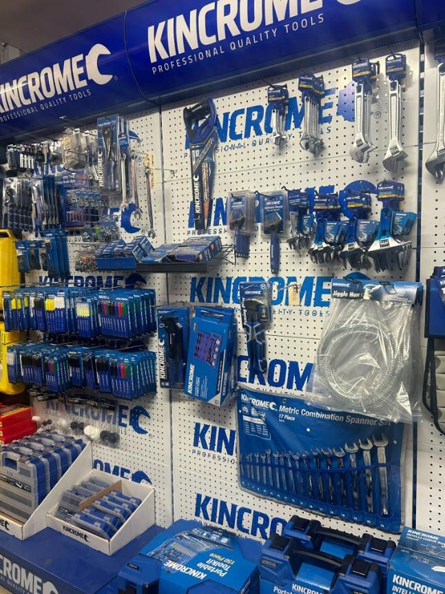 A Display of Kincromec Tools in A Store — Alice Hosetech & Industrial Supplies in Ciccone, NT