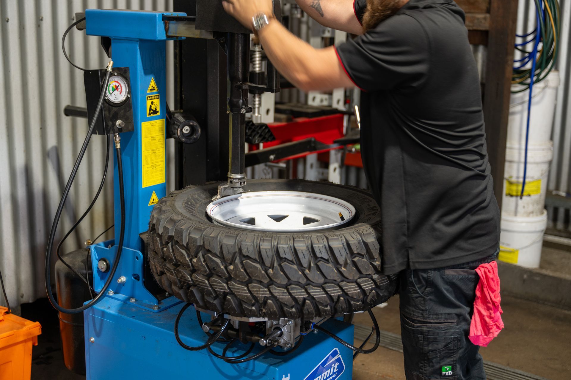 A Close up Of a Tyre in A Warehouse — Cherry's Automotive Repairs In Maitland, NSW