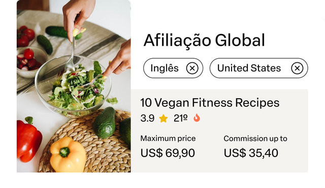 Um vídeo de uma mulher criadora do curso de samambaias com uma camisa amarela está sendo reproduzido em um celular.