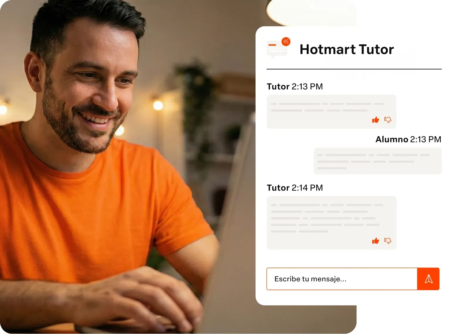 O Tutor aprende com seus conteúdos, você ensina sem preocupações.
Redução em até 50% de dúvidas que você ou sua equipe precisam responder.
