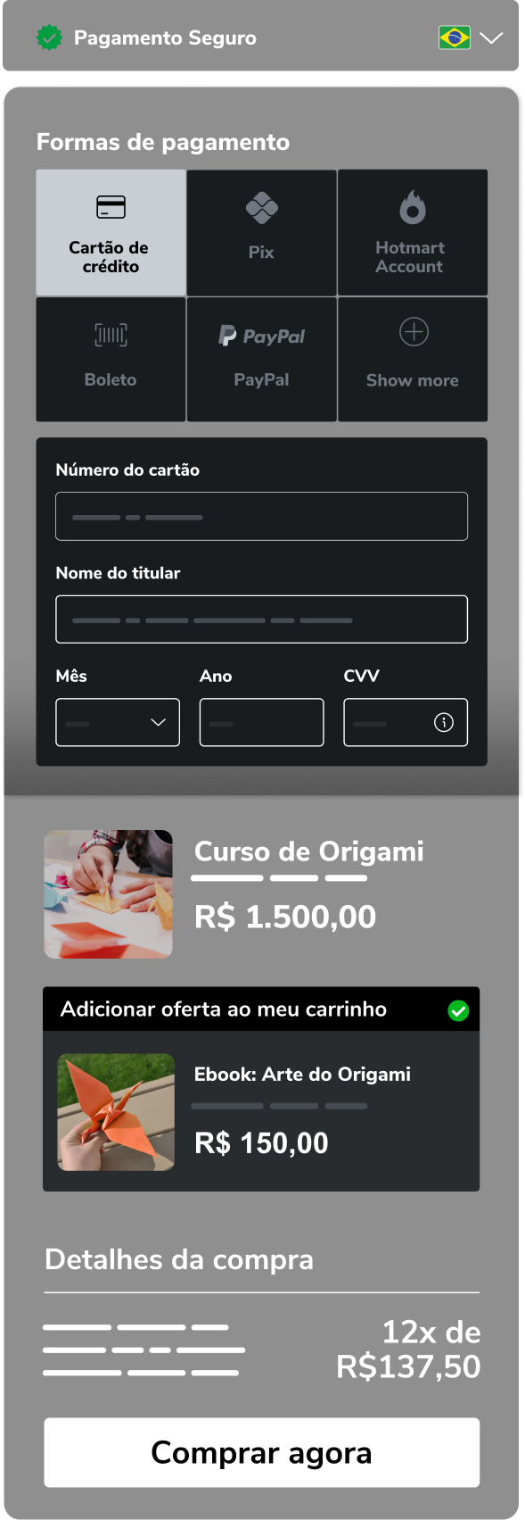 Uma captura de tela de um site em um celular.