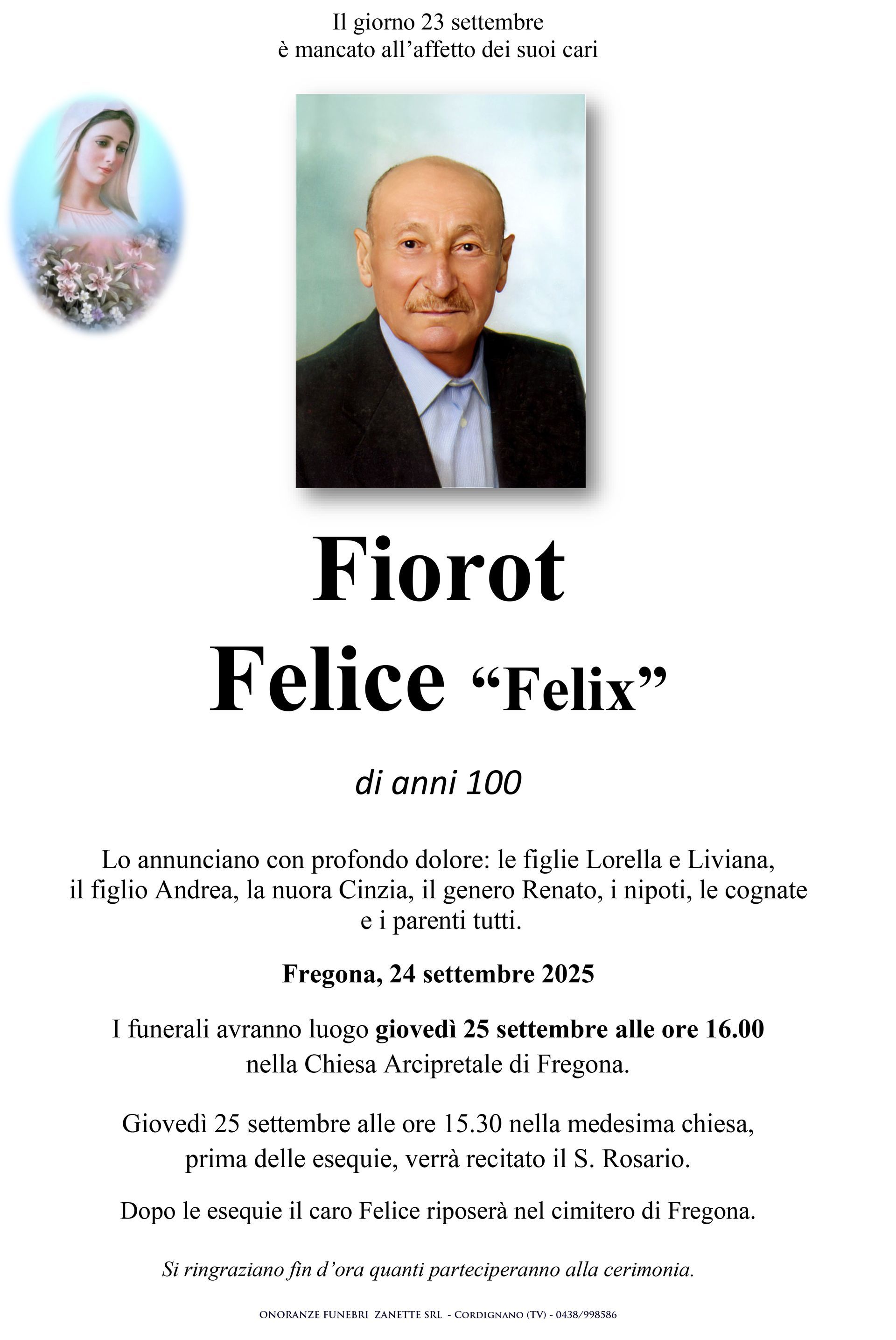Fiorot Felice “Felix”