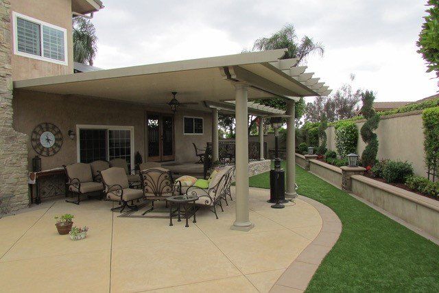 Concrete Flooring and Fence — Chino, CA — California Custom Landscape Inc.