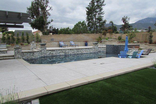 Pool Area — Chino, CA — California Custom Landscape Inc.