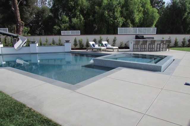 Elegant Pool Area — Chino, CA — California Custom Landscape Inc.