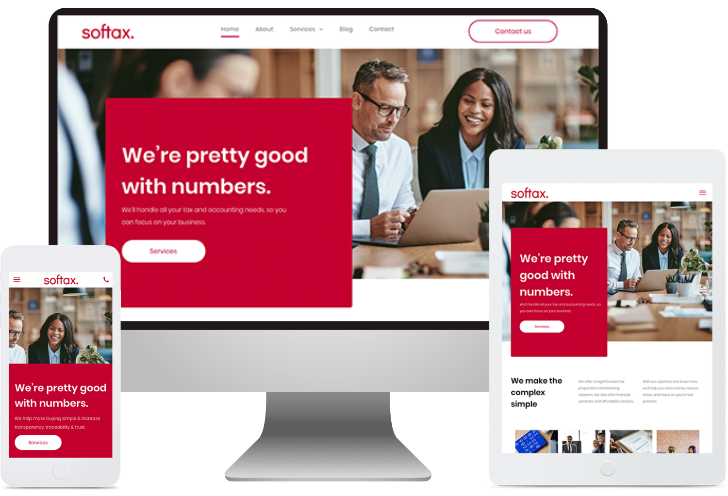 Template Comptable, QuickSite Studio, création et référencement de site web premium et responsive.