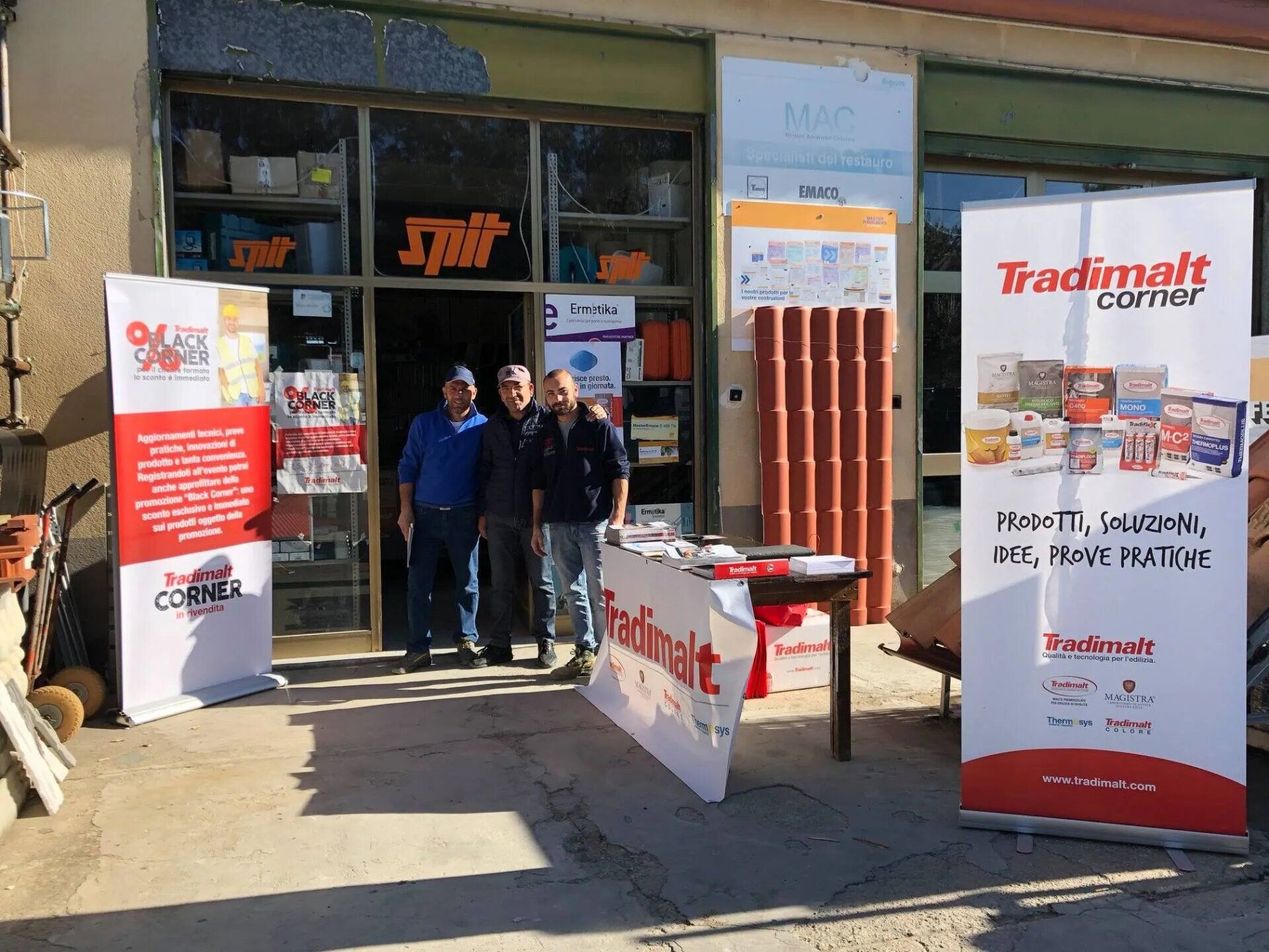 vendita all'ingrosso di materiale edile