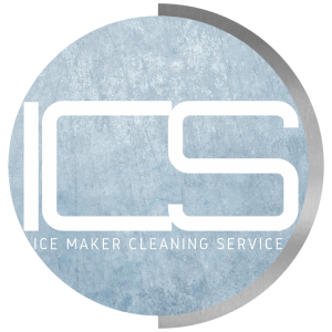 A logo for ice maker cleaning service is shown