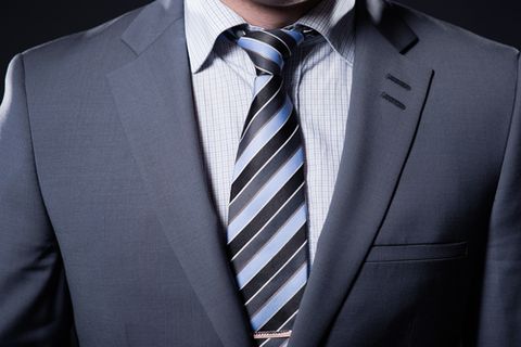 Close-up of a man in a suit in Forfar