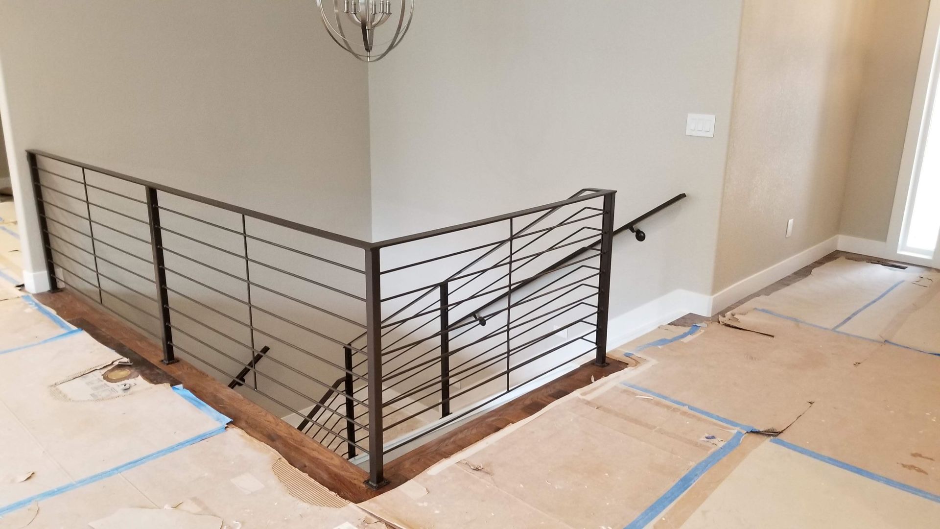 metal stairway railing