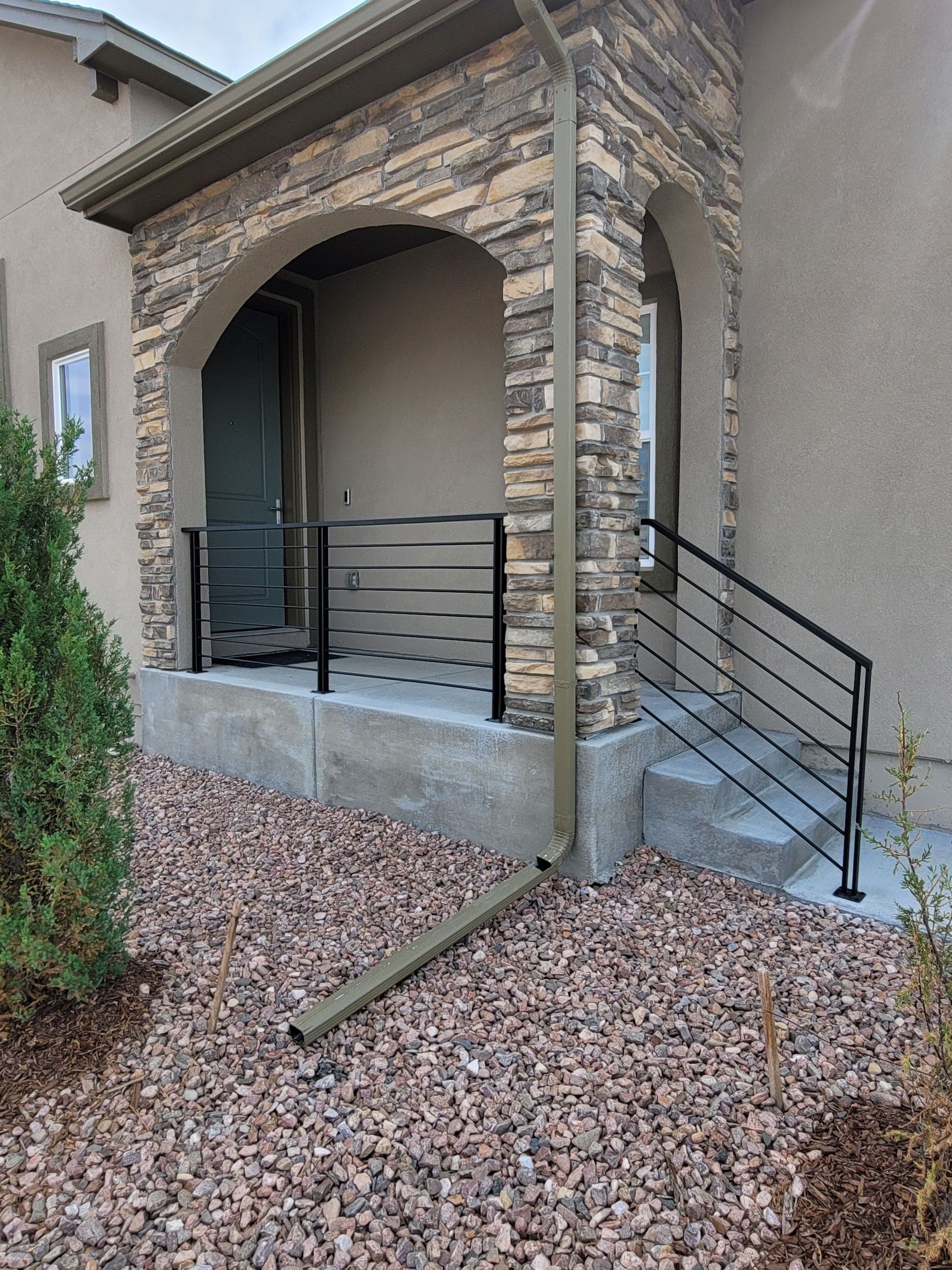 steel railing stairs