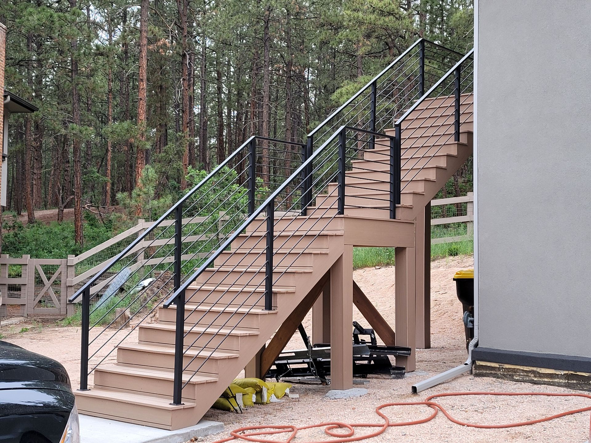 metal stair guardrail