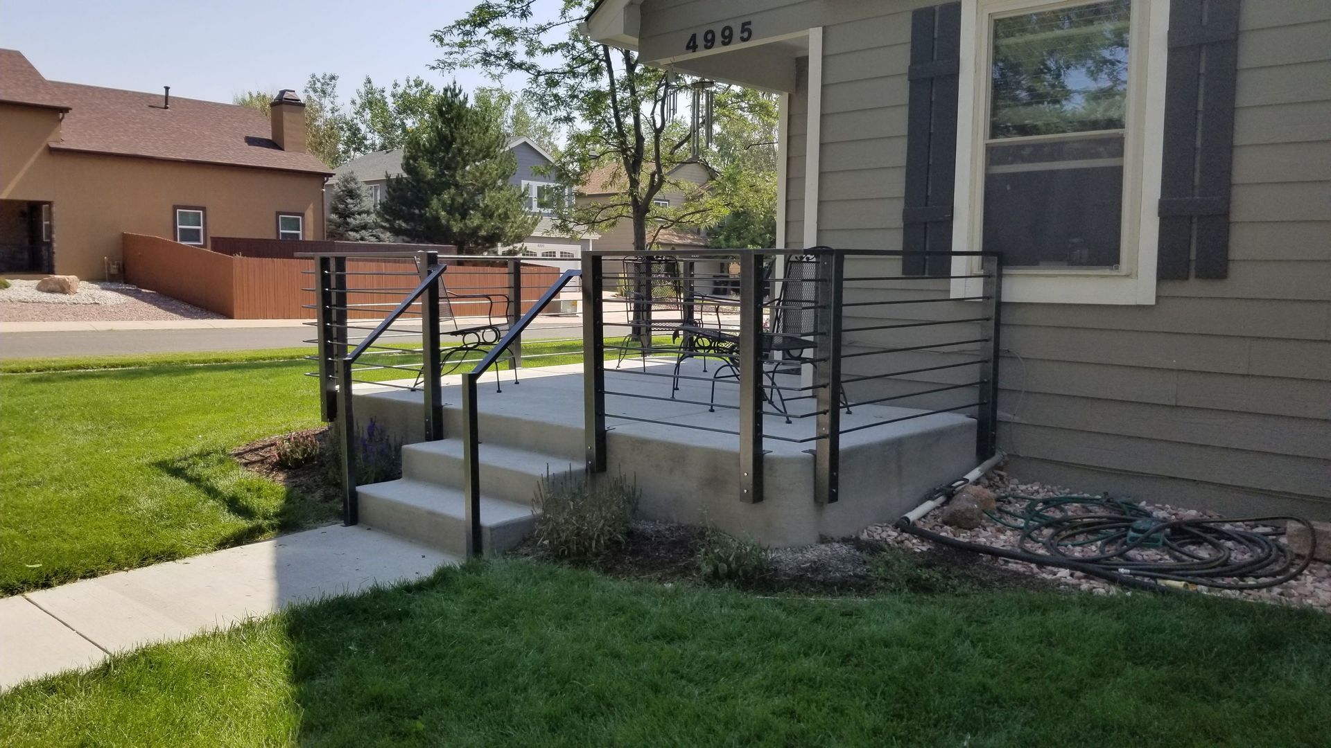 metal stair guardrail