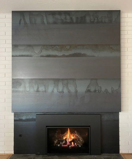 sheet metal fireplace