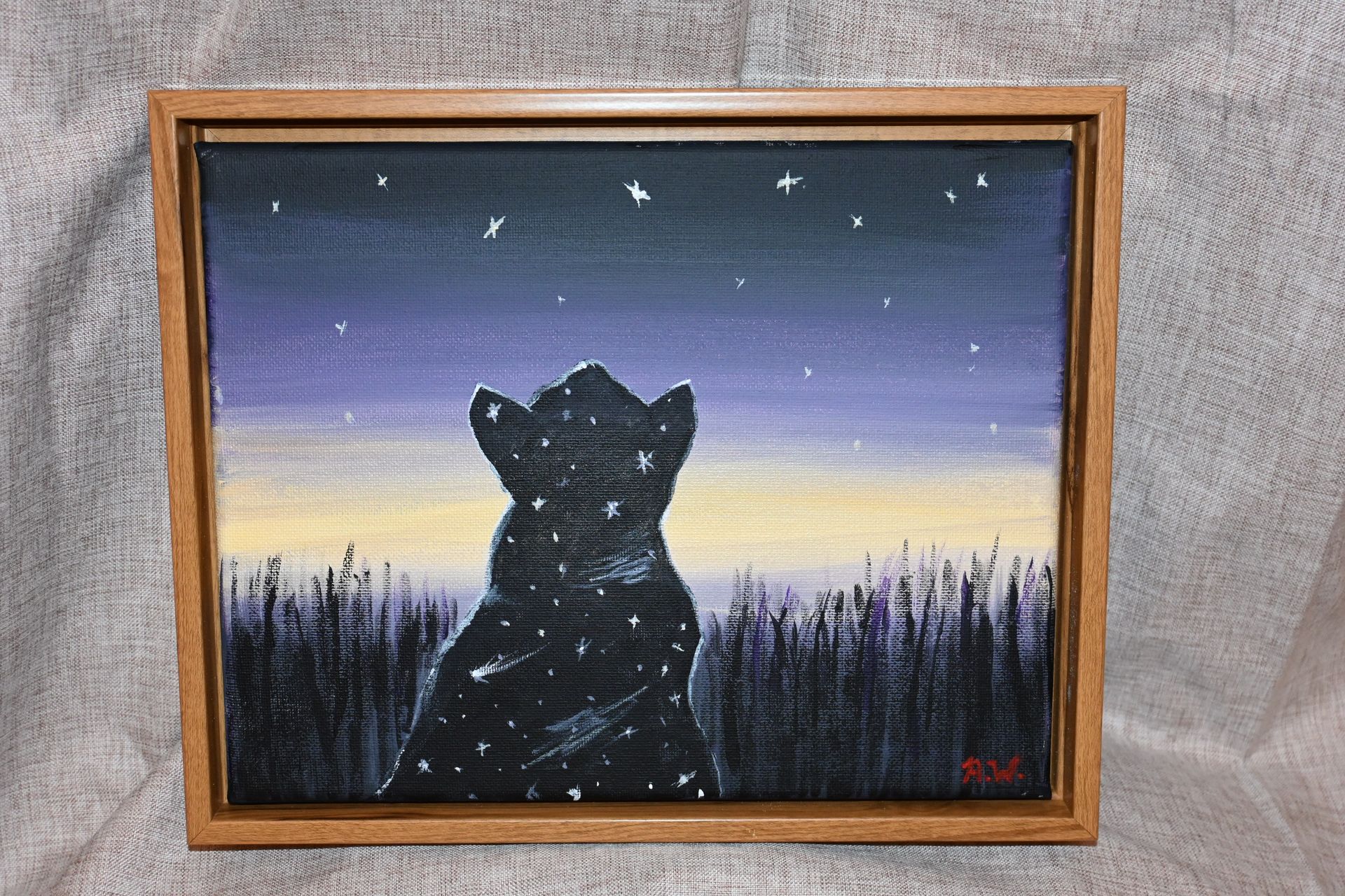 'Her Memory', original work by Amy Warrick, acrylic on canvas 2025 All Rights Reserved.
