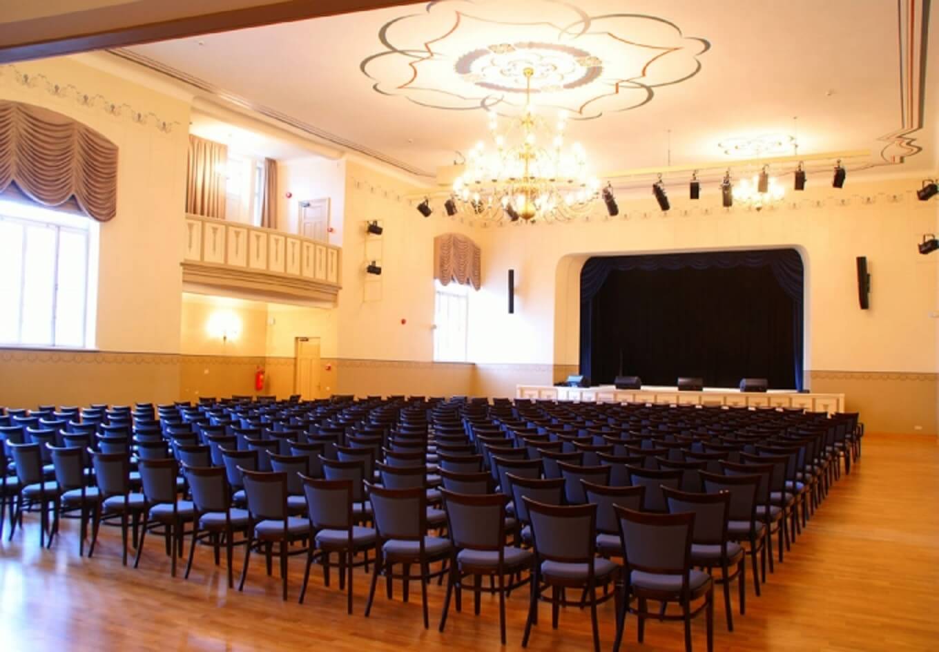 Creative house hall with chairs