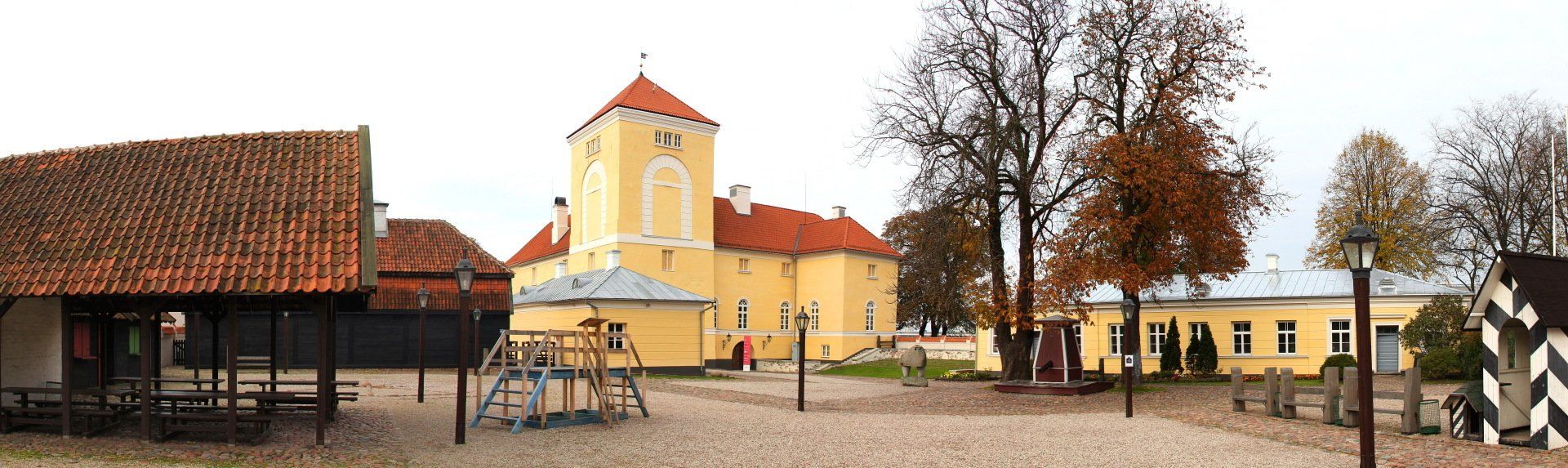 View of the Livonian Order castle from the outside