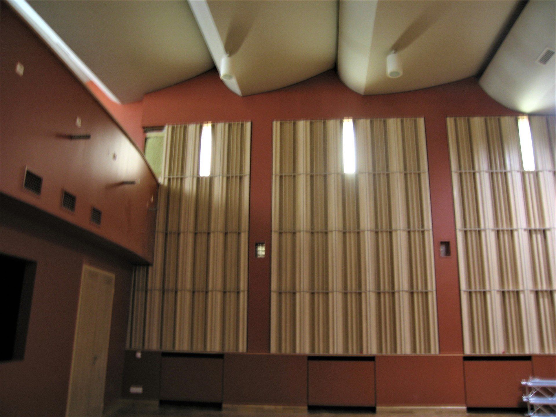 Indoors with lighting