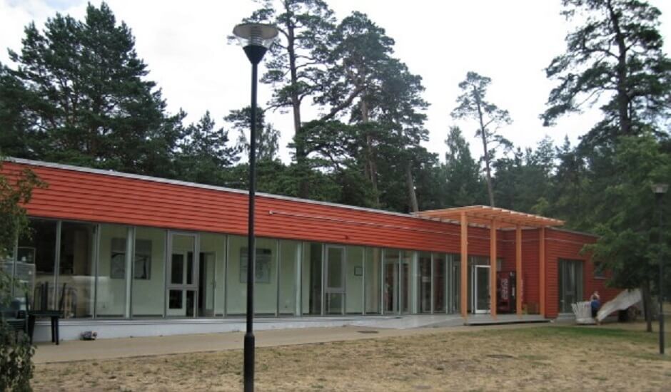 kempingu parka centrālā ēka