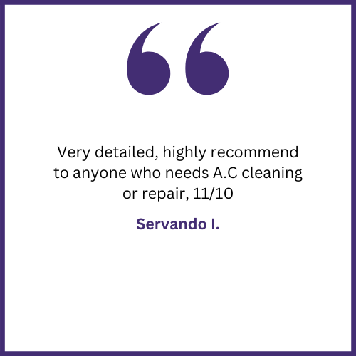 Very detailed , highly recommend to anyone who needs a.c. cleaning or repair , 11/10.