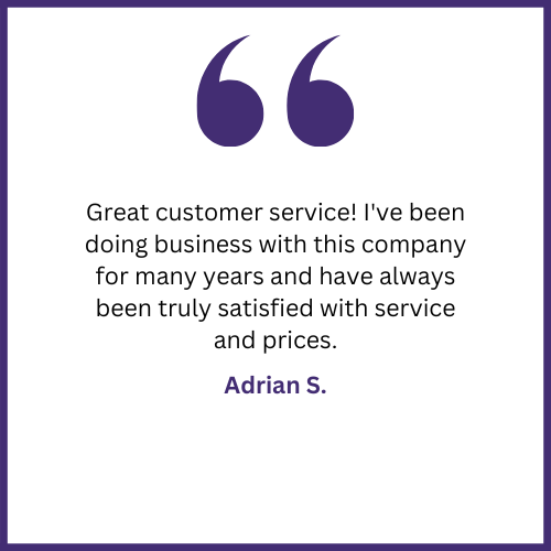 A purple and white quote from adrian s.