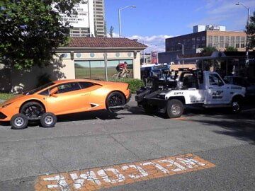 Orange car — Tow Truck in Seattle, WA