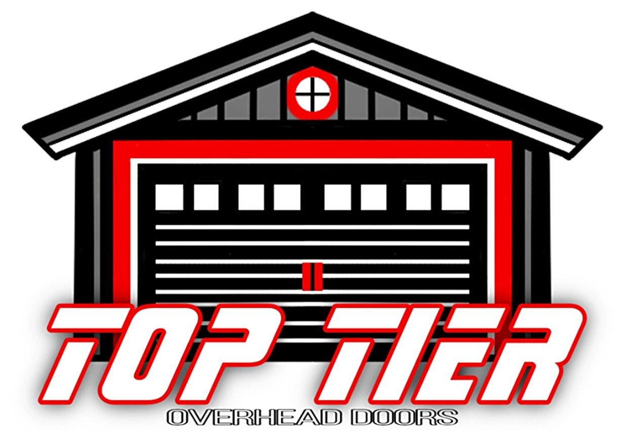 A logo for top tier overhead garage doors
