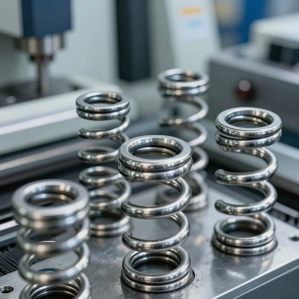 Resortes de compresión industriales fabricados por RESORTEC