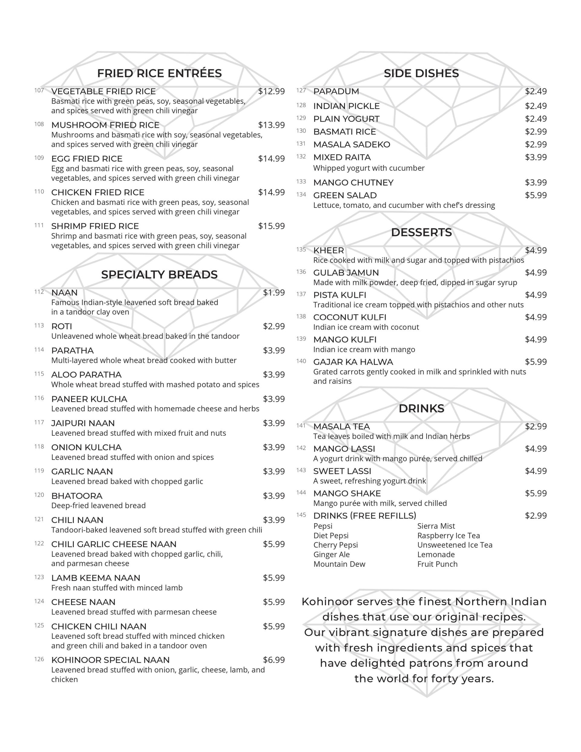 Kohinoor Indian Restaurant serves Champaign's best North Indian food