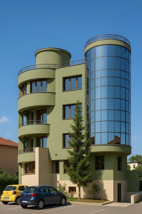 Cladirea in care functioneaza o parte din grupele de cresa a Liceului Montessori Cluj. 
