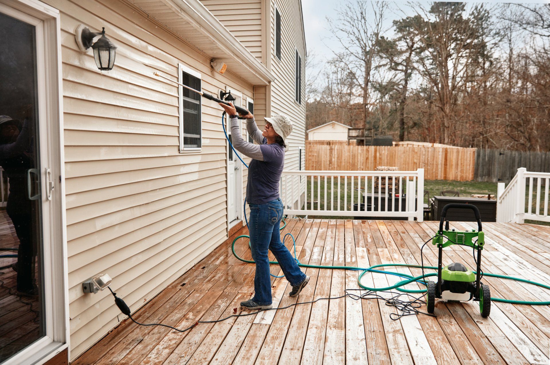 Pressure Washing Outside House — Saugus, MA — Arrow Property Services