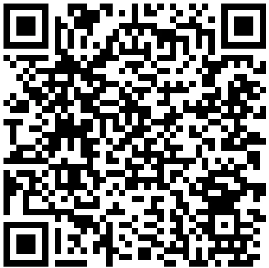 A black and white qr code on a white background.