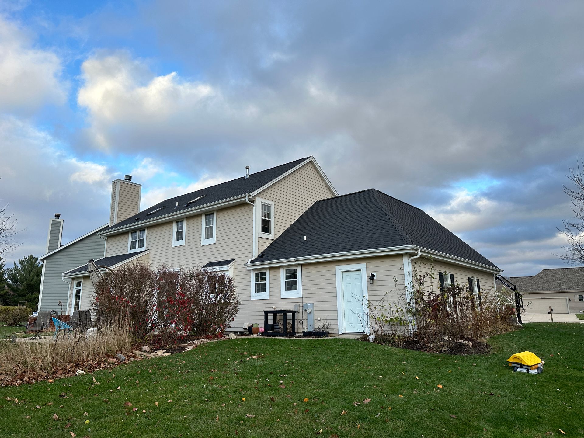 newly installed roof on home Oshkosh, Wisconsin