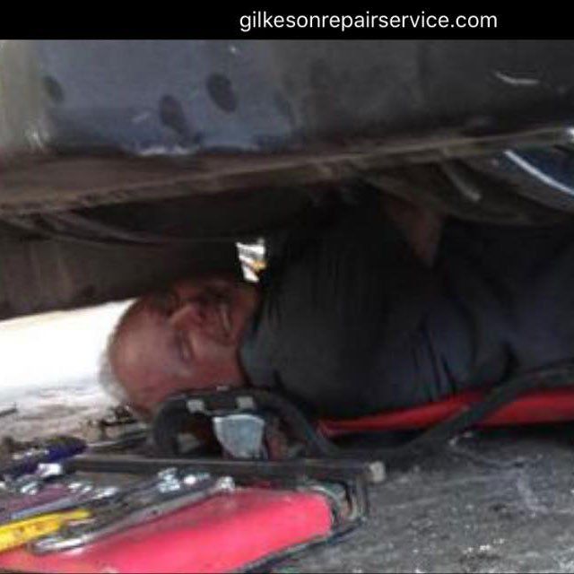 Mechanic Under the Car — Harrisonville, MO — Gilkeson Repair Service