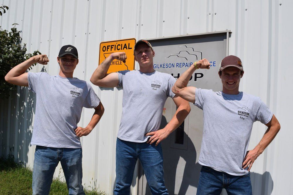 Flexing Men — Harrisonville, MO — Gilkeson Repair Service