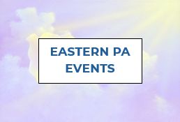 A sign that says eastern pa events on a purple background