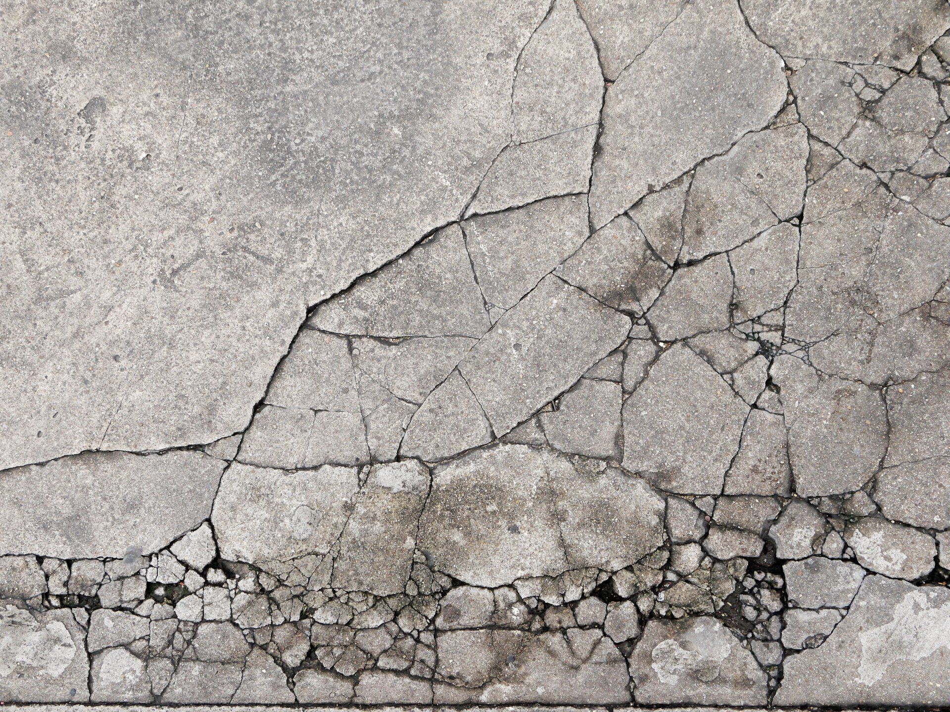 cracked concrete