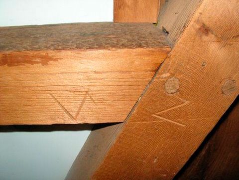 writing on beams