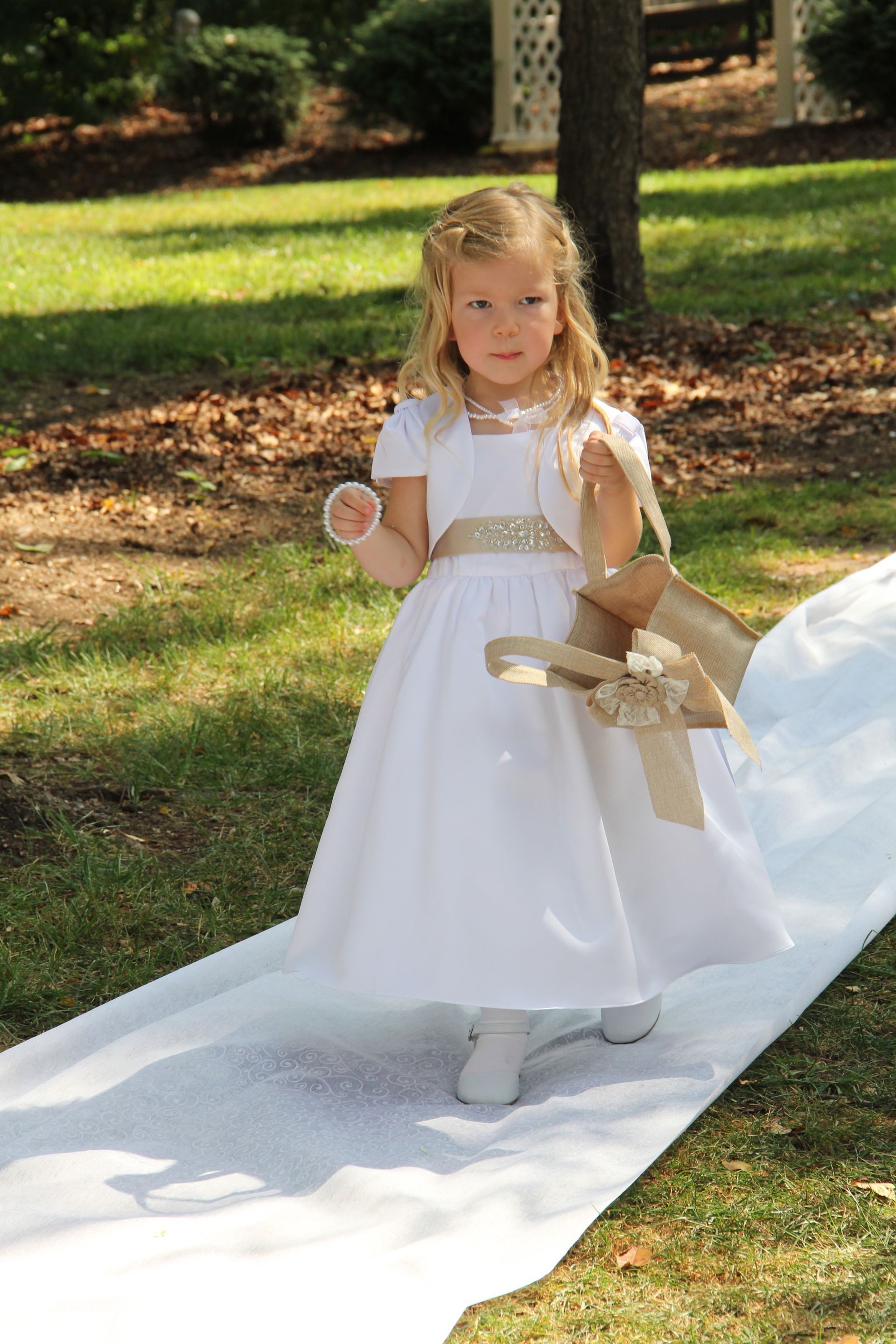Little girl at a wedding