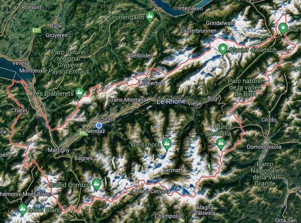 Plan du Valais Central